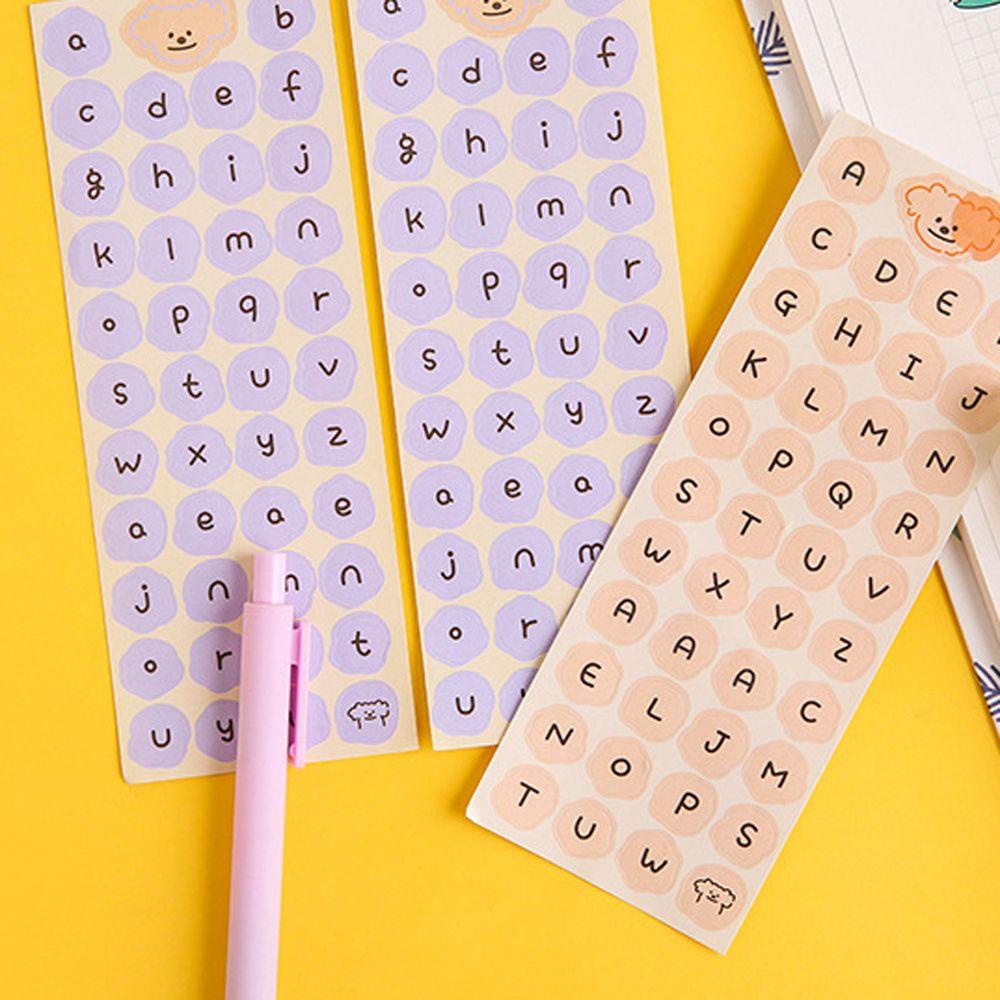 AUGUSTINA Miếng Dán Trang Trí Sổ Tay Nhật Ký Tự Dính Họa Tiết Hoạt Hình Chú Chó Dễ Thương