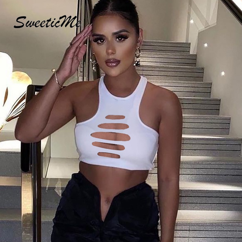 Áo Tank Top Dáng Ôm Kiểu Mới Quyến Rũ Thời Trang Dành Cho Nữ