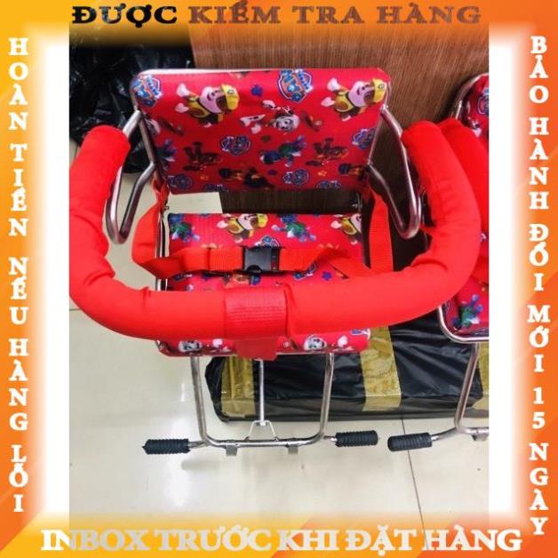 GHẾ ĐI XE MÁY CHO BÉ CÓ VÒNG BẢO HIỂM ( DÙNG CHO XE SỐ ) cauly