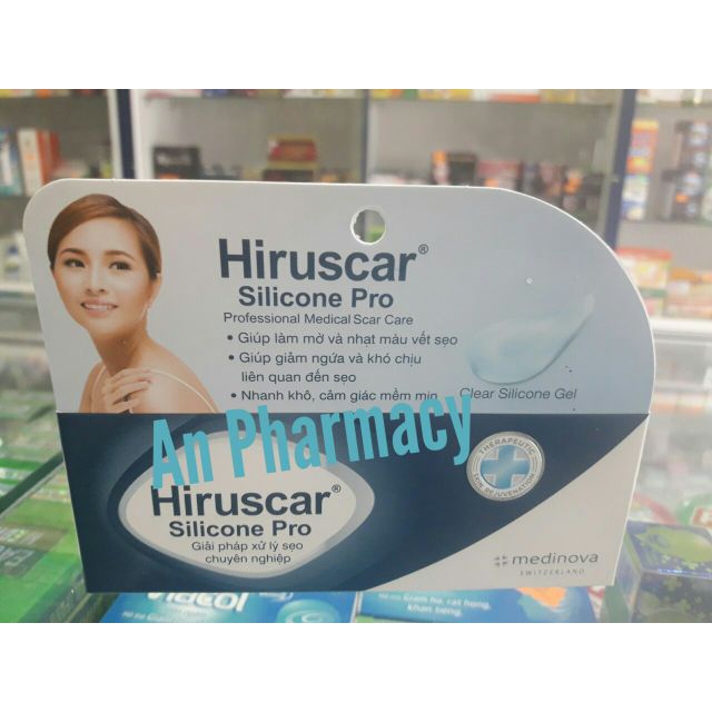 Hiruscar silicone pro kem sẹo mổ to lồi 10g