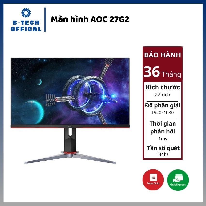 Màn Hình AOC 27G2 Bảo Hành Chính Hãng 36 Tháng