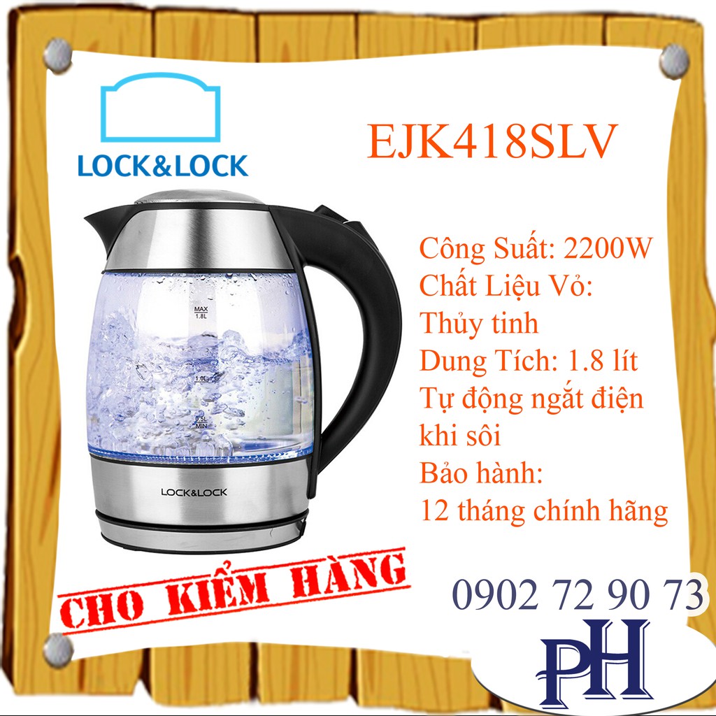 BÌNH ĐUN SIÊU TỐC LOCK & LOCK EJK418SLV