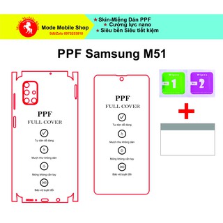 Miếng dán ppf Samsung M51 bảo vệ tuyệt đối điện thoại