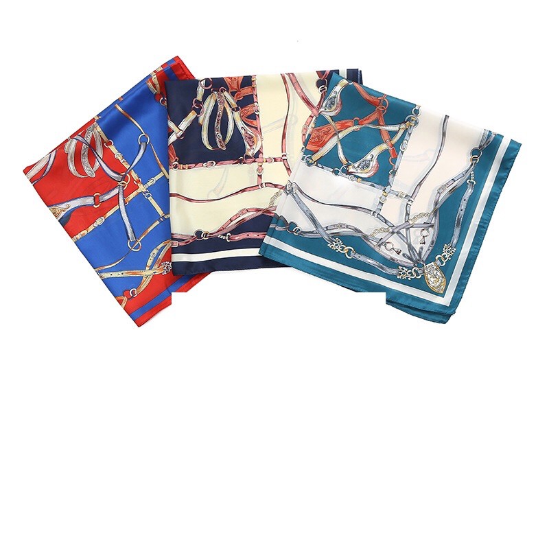 Khăn lụa vuông 70x70 turban quàng cổ,áo khăn yếm bandana thời trang đội đầu - Maben