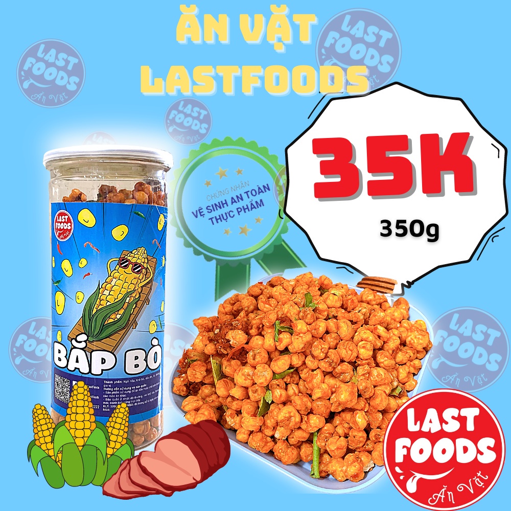 Bắp bò lá chanh 300g hũ pet , ăn vặt LASTFOODS Hà Nội với các mẫu đồ ăn vặt các miền đầy đủ hương vị thơm ngon giá rẻ