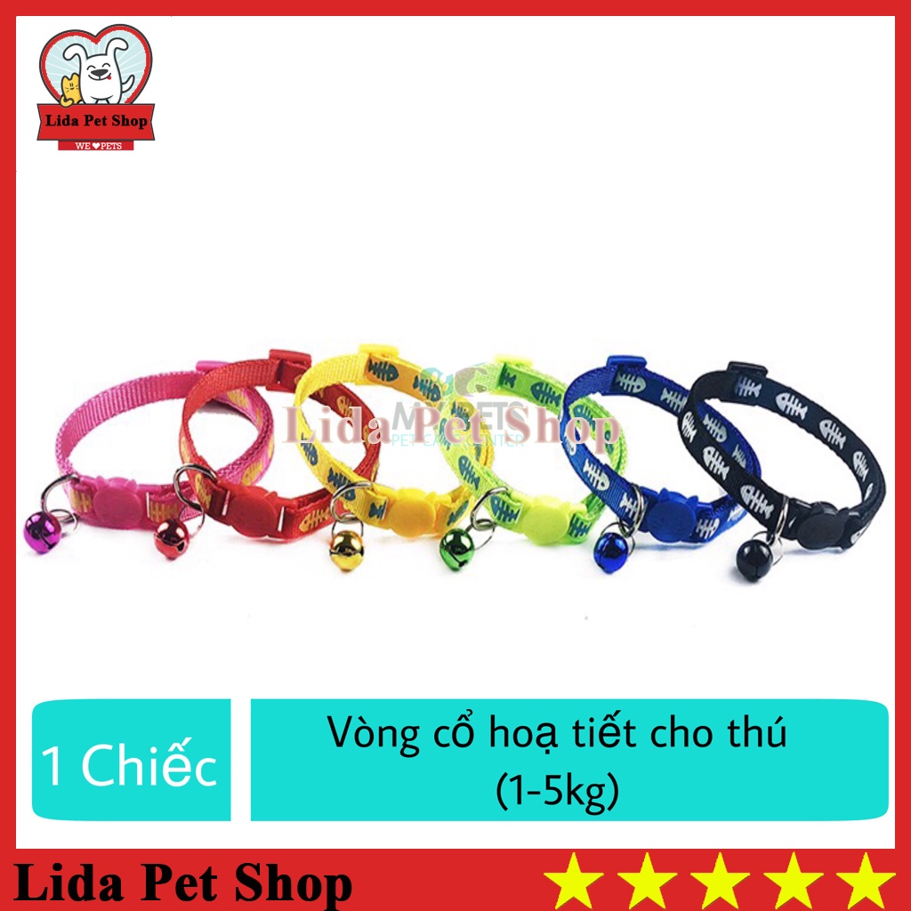 Vòng cổ cho chó mèo thú cưng: Vòng chuông bấm - Lida Pet Shop