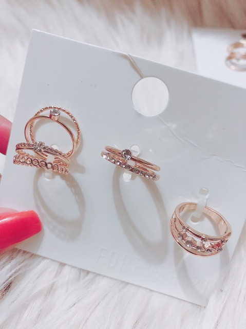 Set nhẫn cao cấp nhập khẩu Forever 21