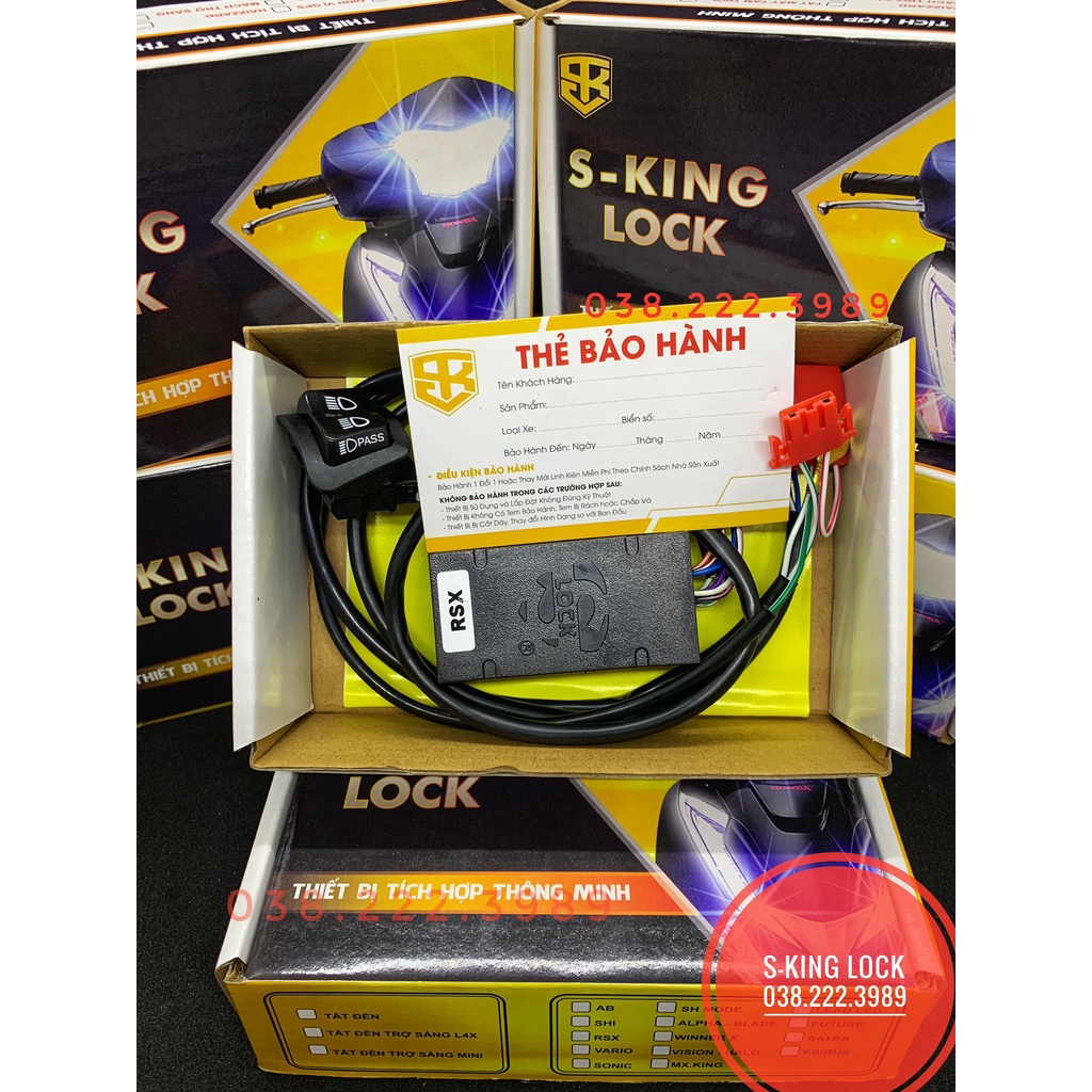 Mạch Passing Tắt Đèn Wave Rsx Cao Cấp | S-KING LOCK BẢO HÀNH 18 THÁNG 1 ĐỔI 1