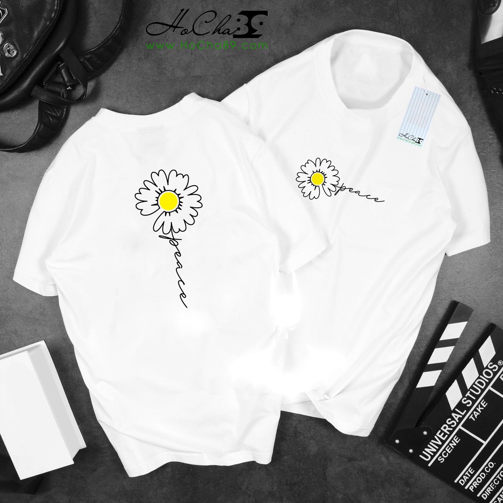 Áo thun HOA CÚC phiên bản nâng cấp Cao Cấp - Vải Cotton 4c Siêu Mềm Mịn