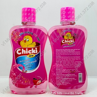 Nước súc miệng trẻ em Chicki chai 250ml