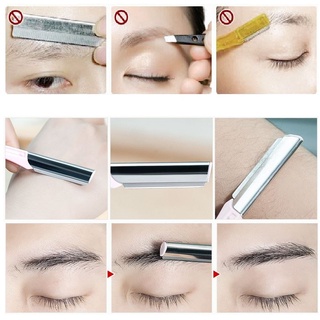 Dụng Cụ Cạo Lông Mặt - Set 10 Dao Cạo Chân Mày, Cạo Lông Đa Năng LD041