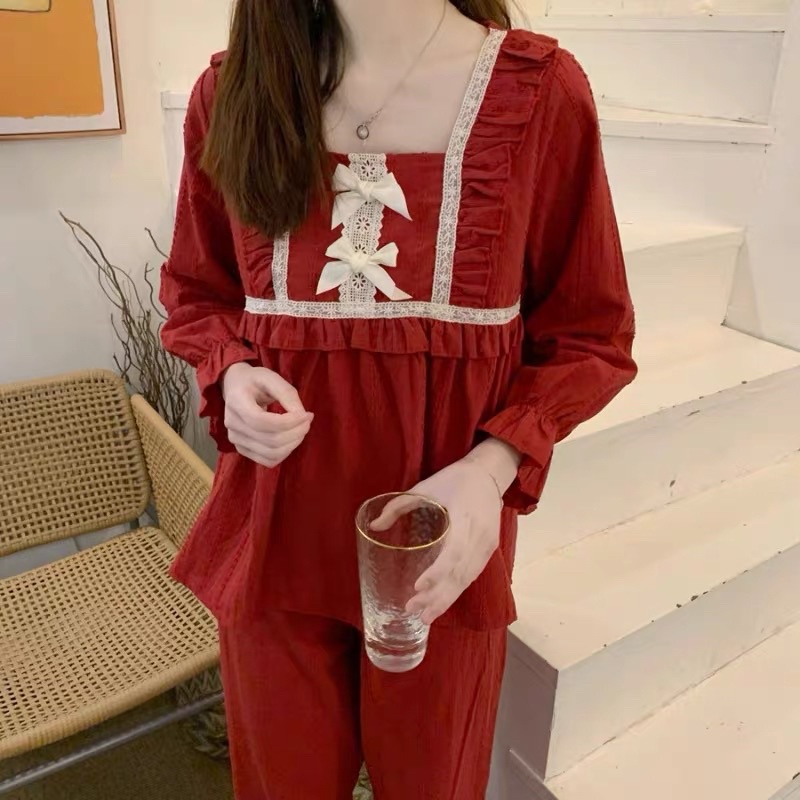 Bộ Ngủ Tiểu Thư Bánh Bèo Nhiều Màu Sắc , bắt mắt người nhìn