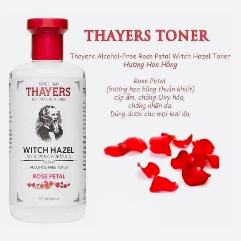 Nước hoa hồng Thayers Witch Hazel Toner