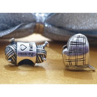 Charm bạc 925 cuộn len bao tay