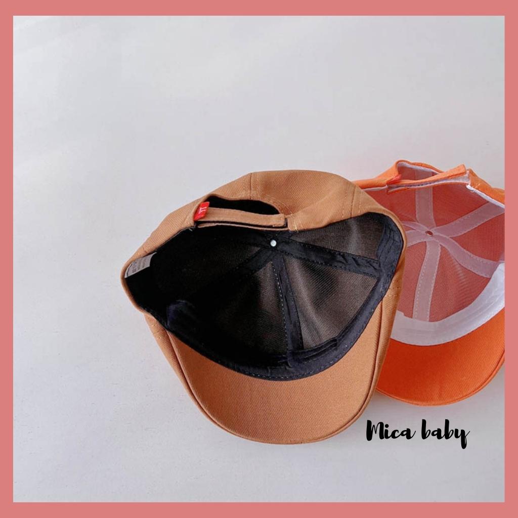 Mũ bere chất liệu kaki đính hình cún dễ thương cho bé MH174 Mica baby