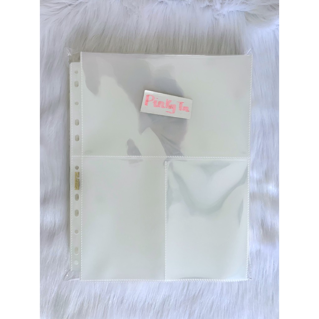 Trang Sheet A4 3 ngăn  MeeT/MeeTYX Trong Suốt - 11 Lỗ của Trung