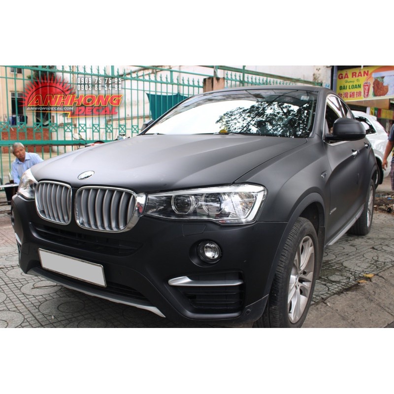 Decan đen nhám dán ô tô,xe máy và các loại vật dụng loại dày