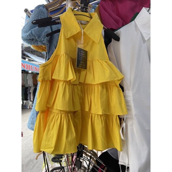 ÁO YẾM THÔ BÈO TẦNG CỔ ĐỨC HOTTREND MS13917