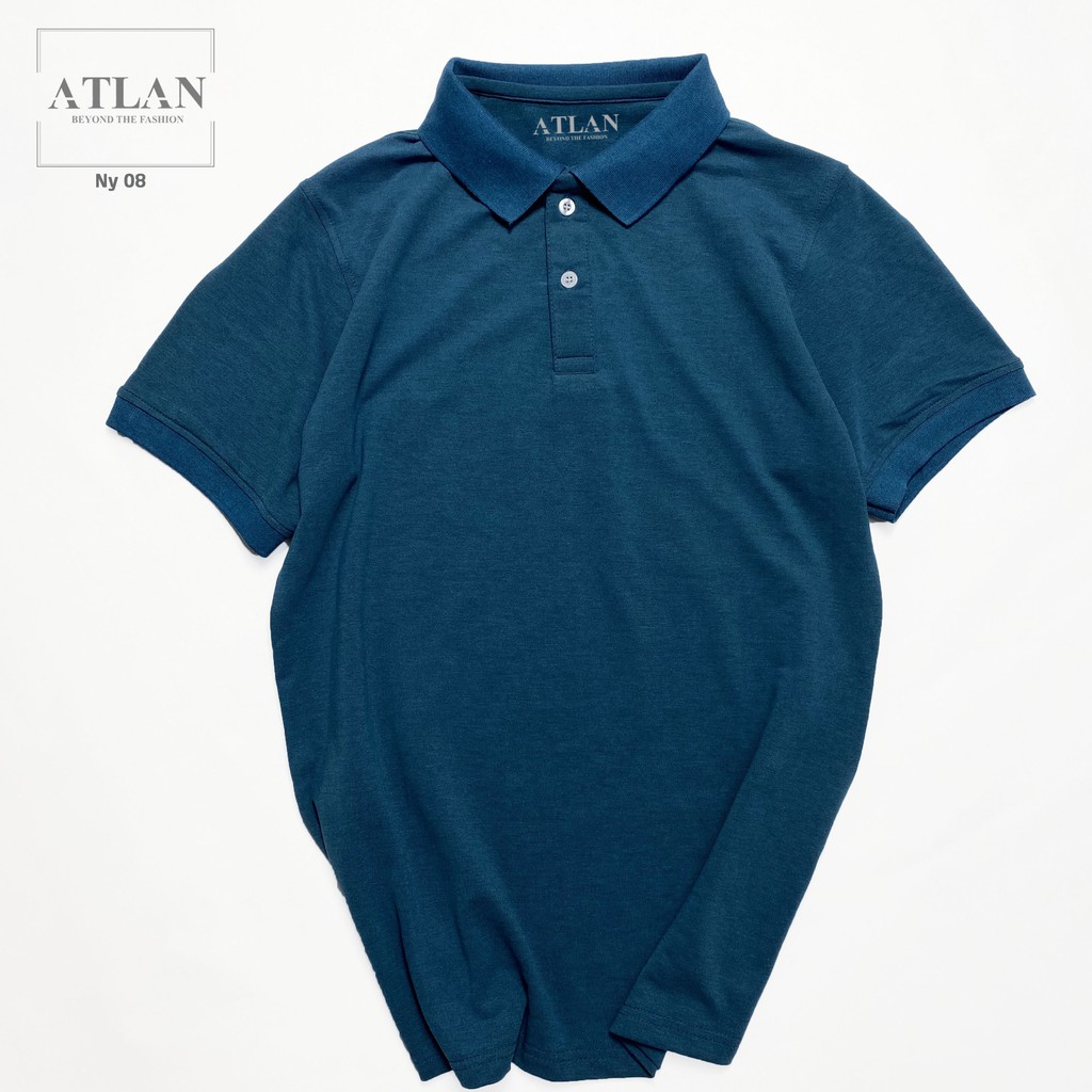 Thời Trang Nam 💖 𝘍𝘳𝘦𝘦𝘴𝘩𝘪𝘱 💖 Áo Polo Nam Cotton Xanh Coban Đốm Đen - NY8 | BigBuy360 - bigbuy360.vn