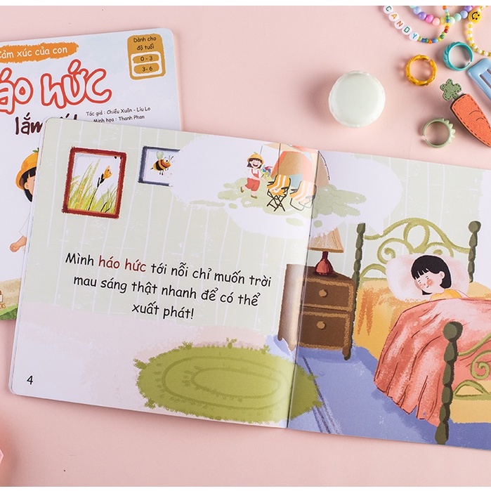 Bộ sách Cảm Xúc Của Con 4 cuốn - Sách Đọc to cho bé 0-6 tuổi