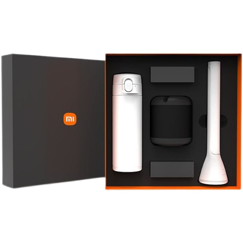 Bộ quà tặng độc quyền của Xiaomi (Bình giữ nhiệt so.home; Loa Bluetooth - GY769; Đèn bàn gấp có thể sạc Yeelight LED Z1)