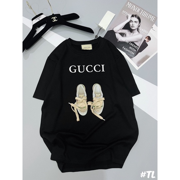 Áo phông gucci giày thể thao buộc dây