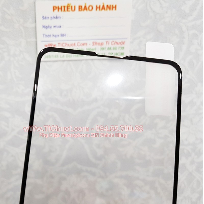 Kính cường lực Samsung S10e FULL Màn, FULL KEO Khô Silicon