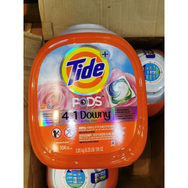 Viên giặt Tide pods Downy  4in1 104 viên