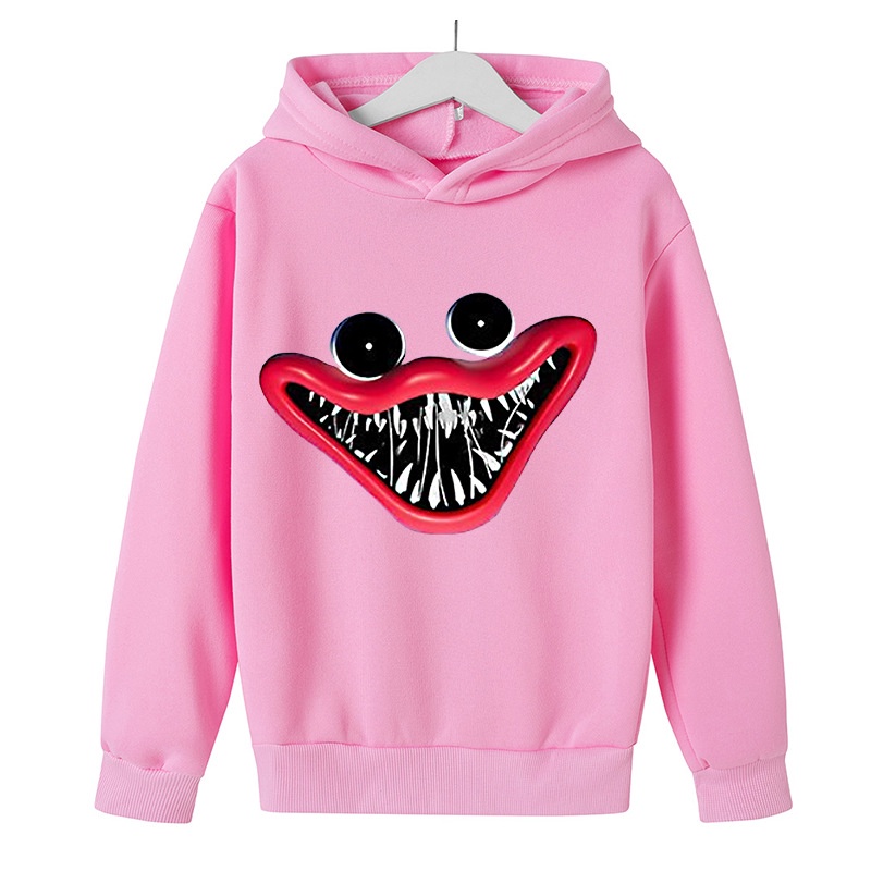 Áo Hoodie Thể Thao In Họa Tiết Hoạt Hình Poppy Playtime Huggy Wuggy Thời Trang Giản Dị Dành Cho Trẻ Em