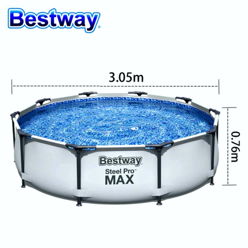 BỂ BƠI LẮP GHÉP BESTWAY Kích thước: 3.66m x 76 cm,bể bơi khung kim loại