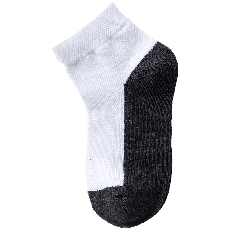 Vớ Cotton Ngang Mắt Cá Màu Trắng Dành Cho Trẻ Em 3-15 Tuổi 3-15 Tuổi