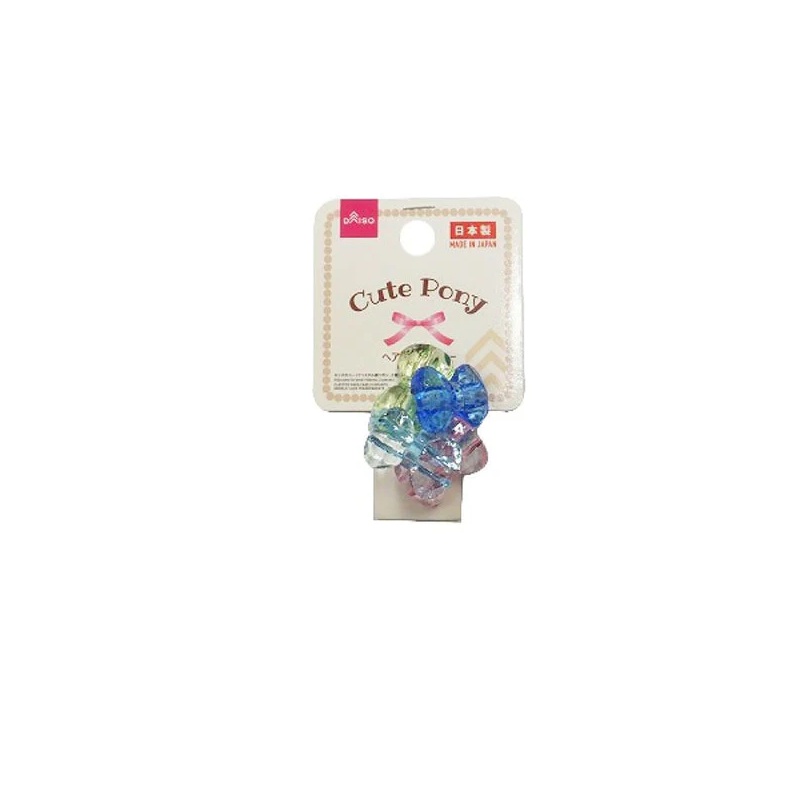 Daiso Đồ Cột Tóc Trẻ Em Kids Pony - Crystal Ribbons 2 Pieces -