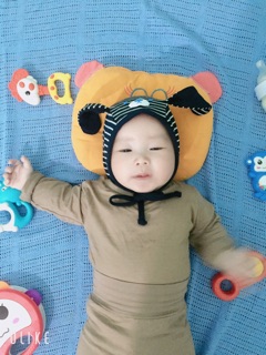 Mũ tai cún ảnh thật