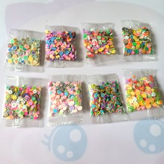 1 túi nail trang trí móng/làm slime mẫu bất kì