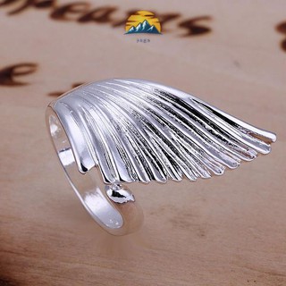 Nhẫn đeo tay hình cánh thiên thần điều chỉnh linh hoạt bạc 925