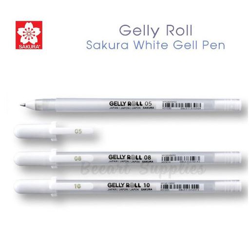 [ HỌA CỤ ONLINE ] Bút gel GELLY ROLL SAKURA màu TRẮNG