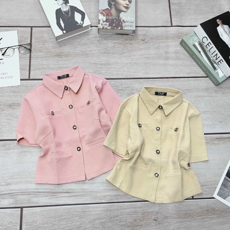 ÁO KIỂU THIẾT KẾ FORM NGẮN