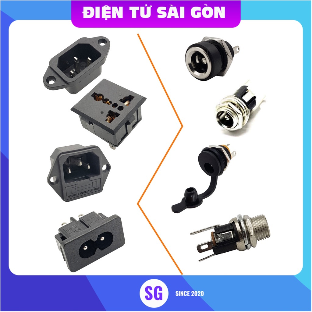 Ổ cắm điện AC | Jack cắm ổ cắm DC