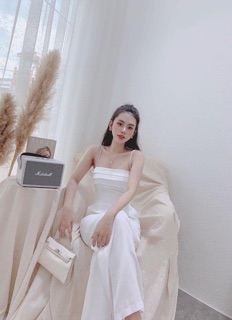 Jumpsuits cúp ngực ống suông