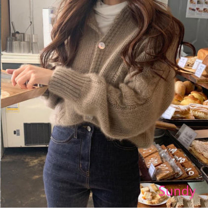 Áo Khoác Cardigan Nữ Màu Hồng