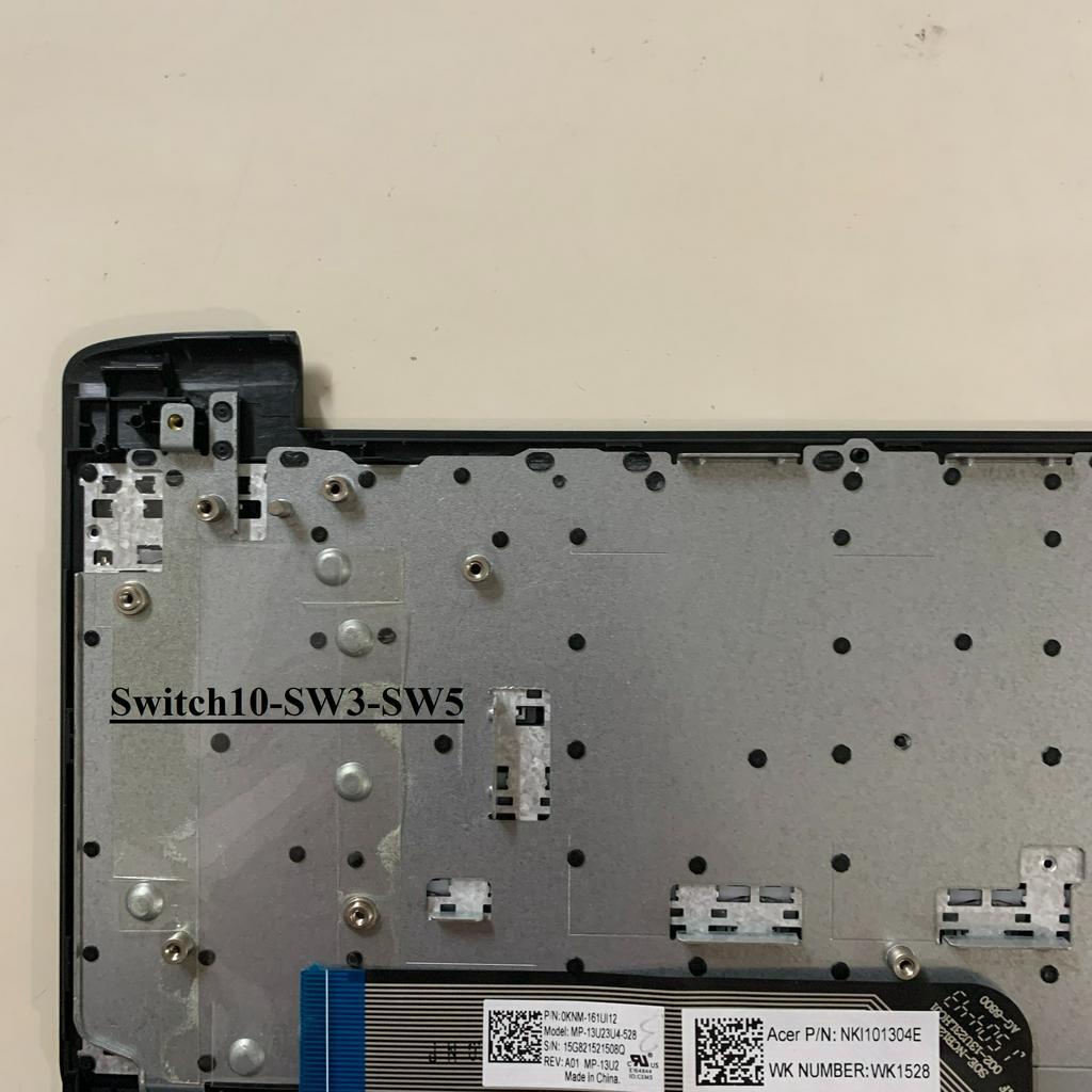 Vỏ Laptop Acer  Mặt C Dành Cho Laptop Acer  Switch10-SW3-SW5 - Có sẵn bàn phím - Hàng mới