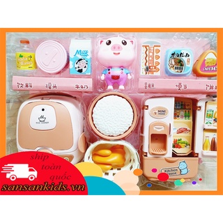 Bộ đồ chơi nhà bếp ,nồi cơm điện đồ chơi cho bé