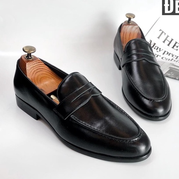 Giày lười nam ERMAND da bò thật bảo hành 1 năm kiểu dáng Penny Loafer tinh tế - Mã T162