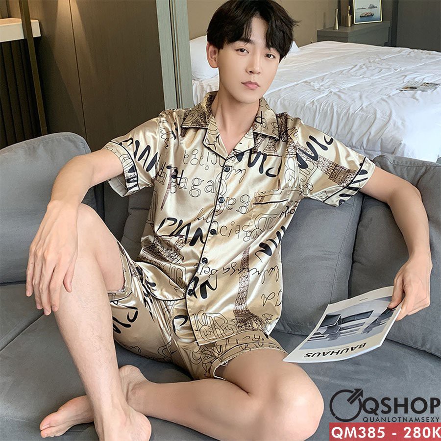 BỘ ĐỒ PIJAMA NAM NGẮN TAY QSHOP QM381-QM385