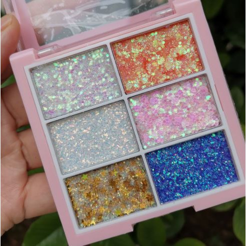 Nhũ Mắt 6 ô Lameila Rainbow Sequins No.5072