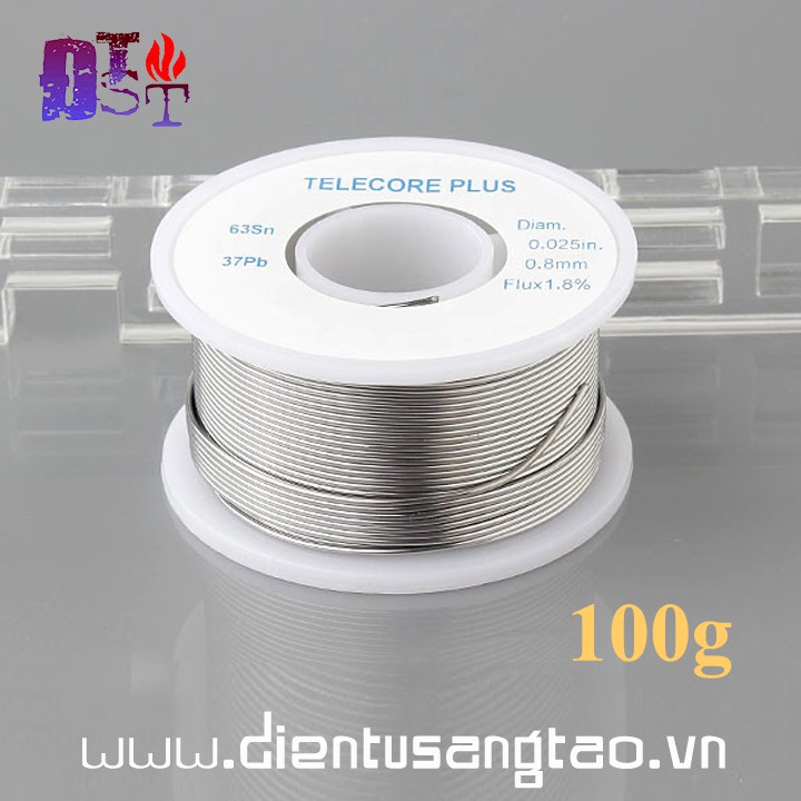 Cuộn thiếc hàn mạch 0.8mm 100g