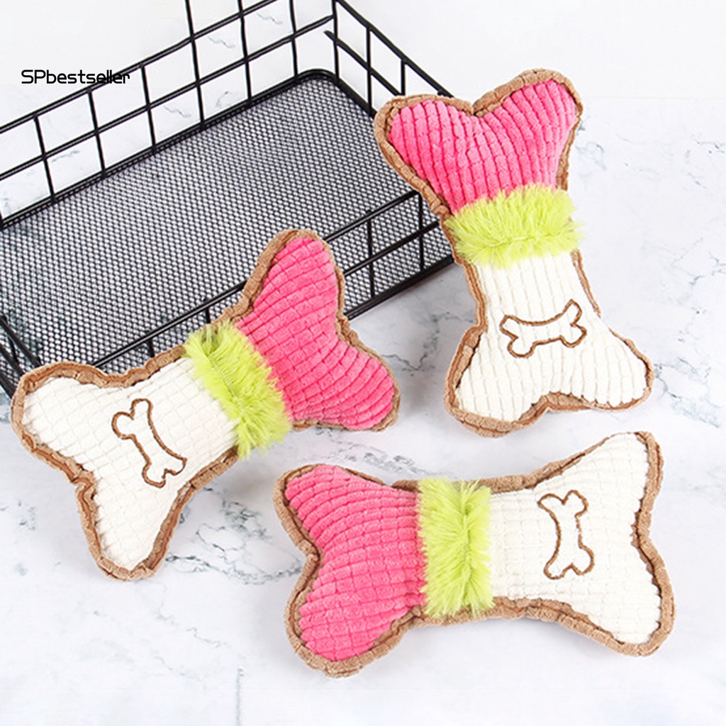 Đồ chơi nhồi bông hình khúc xương chống cắn cho chó cưng