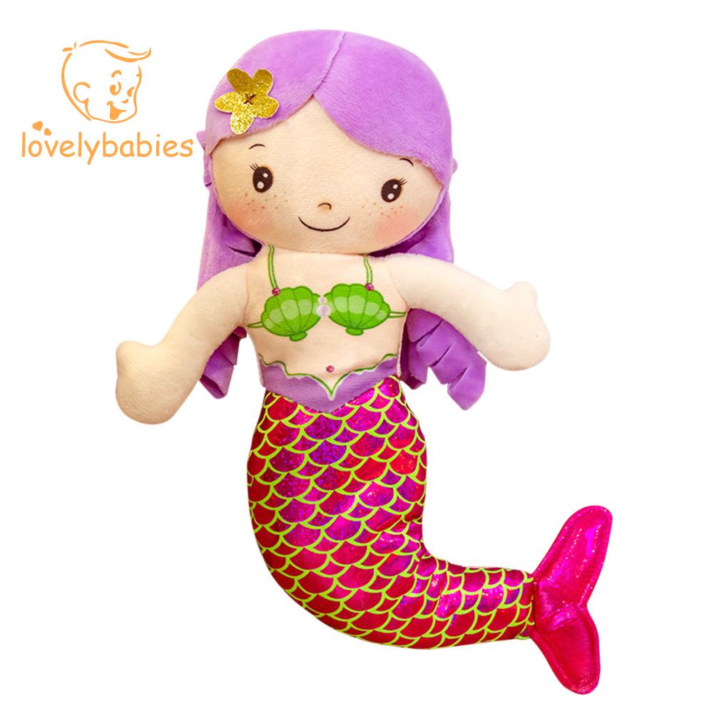 Set 3 gối ôm hình nàng tiên cá mini 30cm dễ thương cho bé