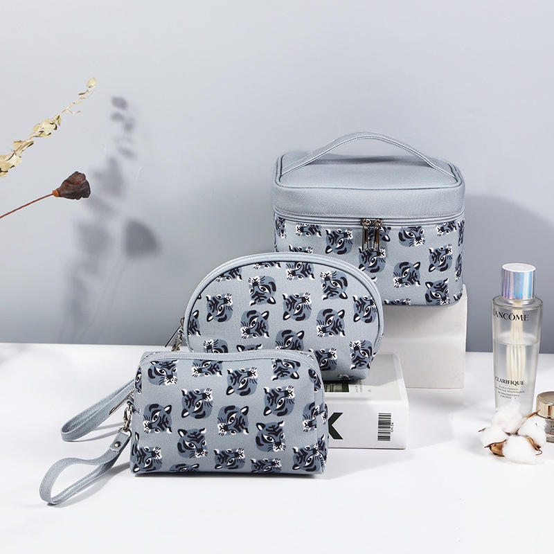 Túi Đựng Mỹ Phẩm Du Lịch Họa Tiết Đầu Hổ Thời Trang