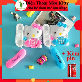 Điện thoại đồ chơi có nhạc mèo kitty cho bé phát triển khả năng âm nhạc với điện thoại đồ chơi cho bé- nabako